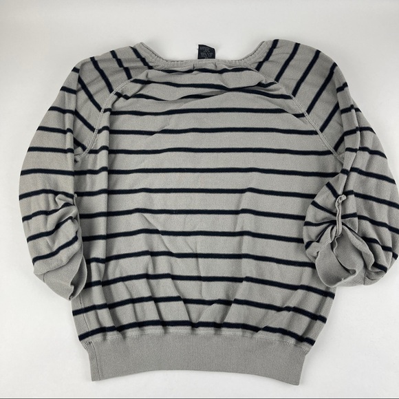 Grace Elements Sweatshirt Womens XXL Gray Black Striped - Picture 9 of 9